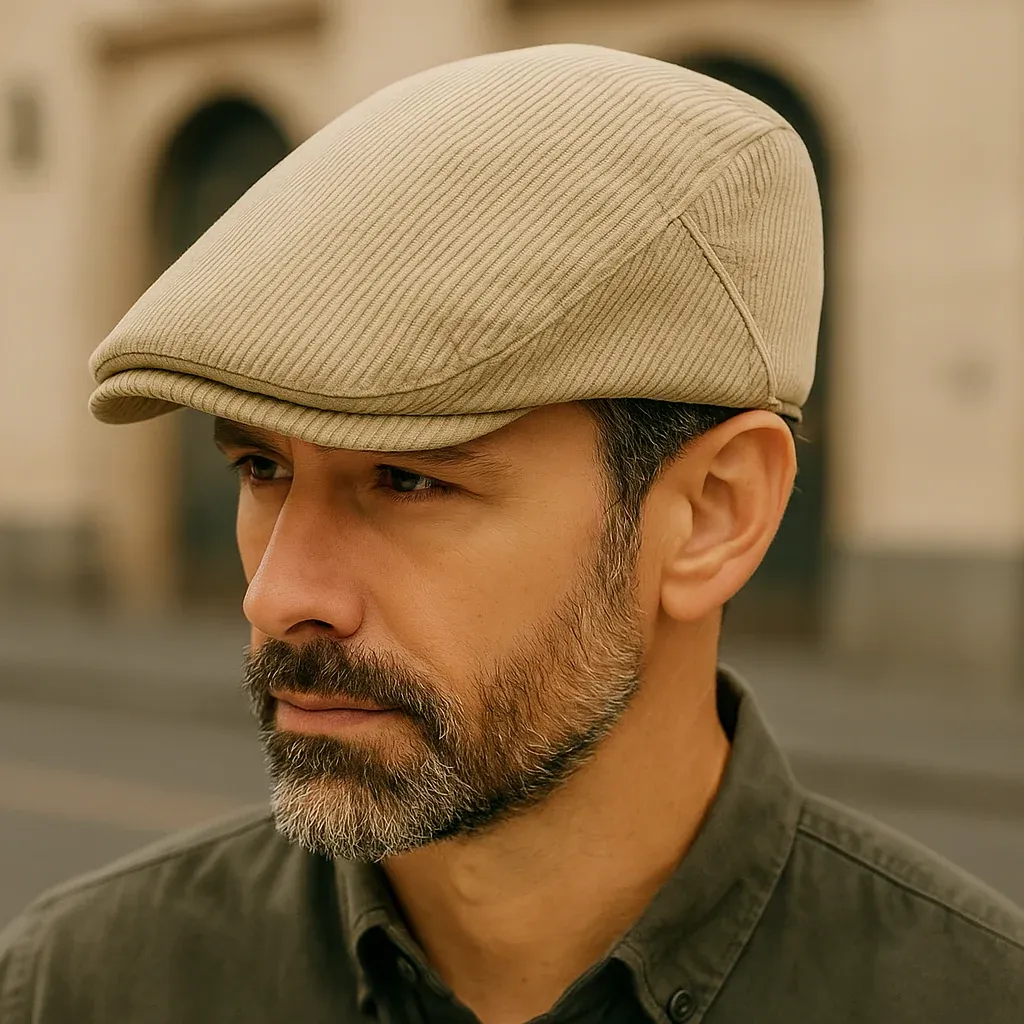 Béret Homme Vintage en Velours Côtelé - Velvet – Image 2