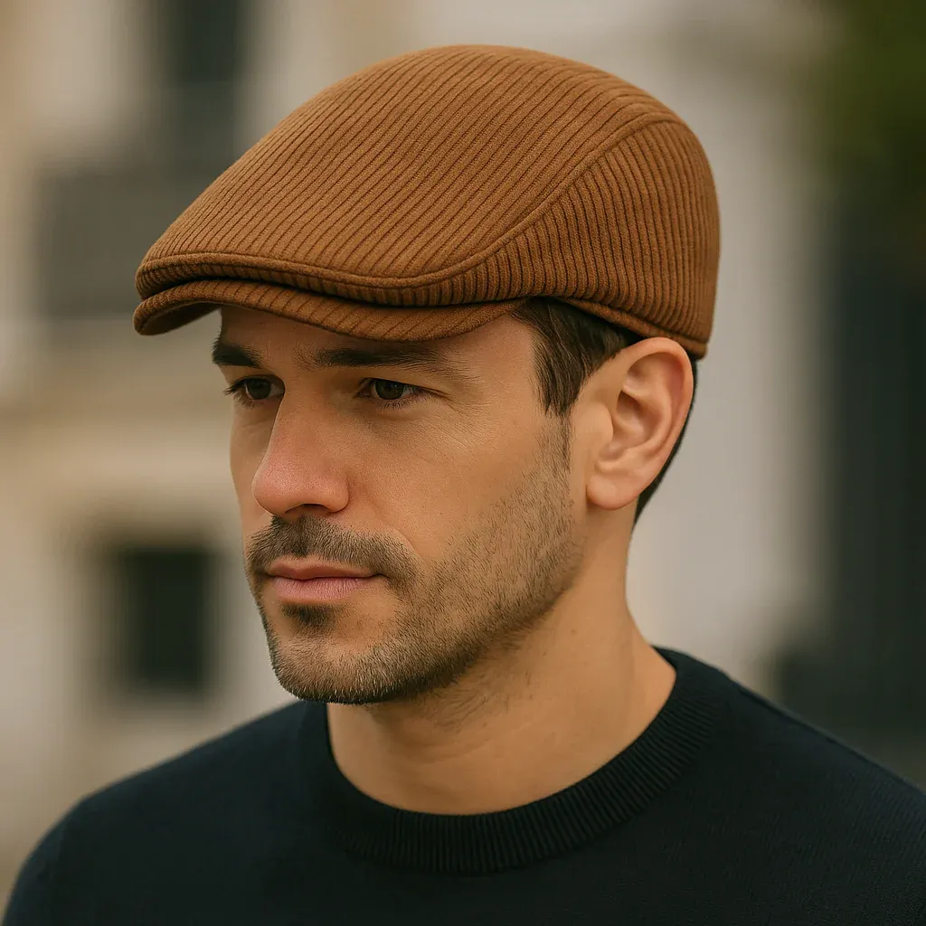 Béret Homme Vintage en Velours Côtelé - Velvet – Image 4