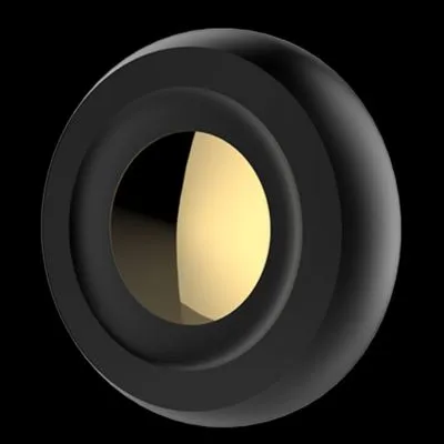 Kit Vis – BOLT – pour Casque jet Guang – Black Cup Black Ring Gold Eye