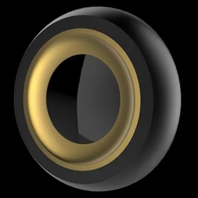 Kit Vis – BOLT – pour Casque jet Guang – Black Cup Gold Ring Black Eye