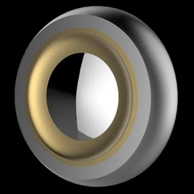 Kit Vis – BOLT – pour Casque jet Guang – Silver Cup Gold Ring Silver Eye