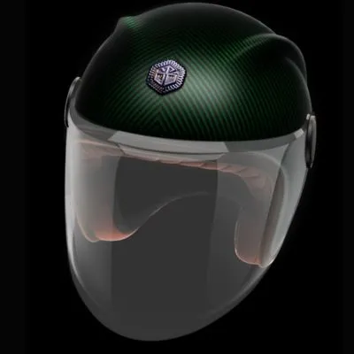 CASQUE JET GUANG Emerald Carbon Matte – Image 2