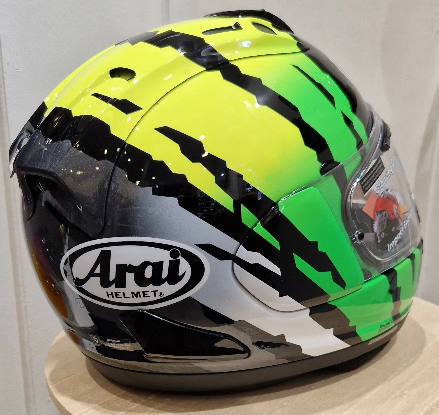 Casque Arai RX-7V EVO – Blade – Jaune – Image 5