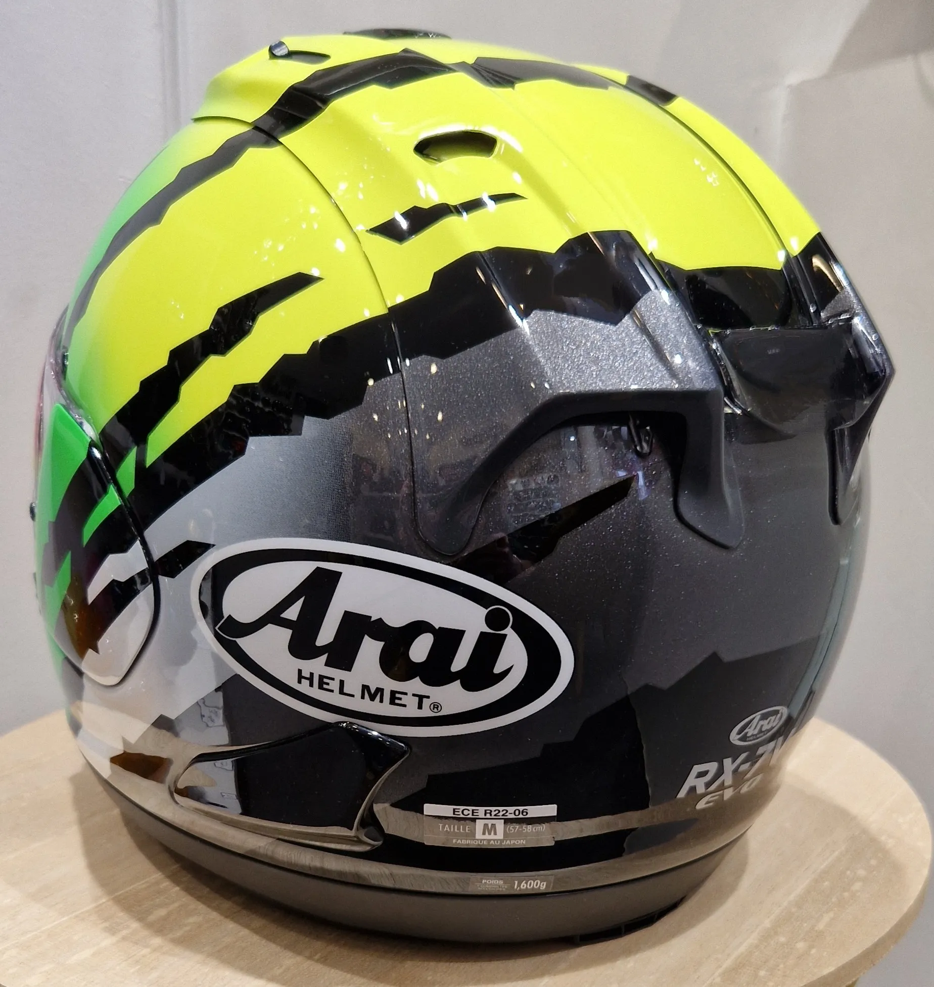 Casque Arai RX-7V EVO – Blade – Jaune – Image 3