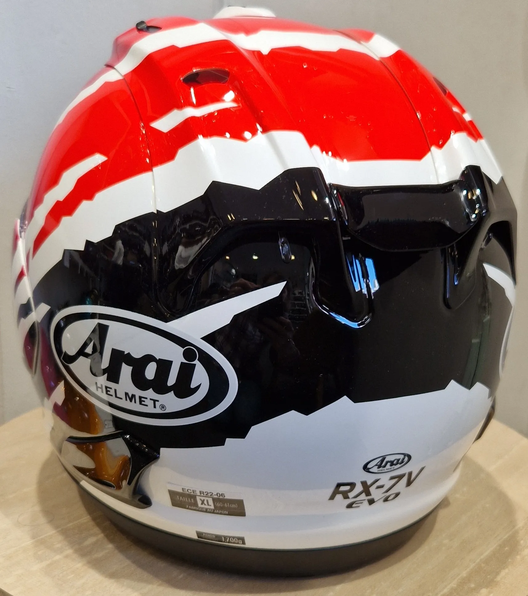 Casque Arai RX-7V EVO – Blade – Rouge – Image 6