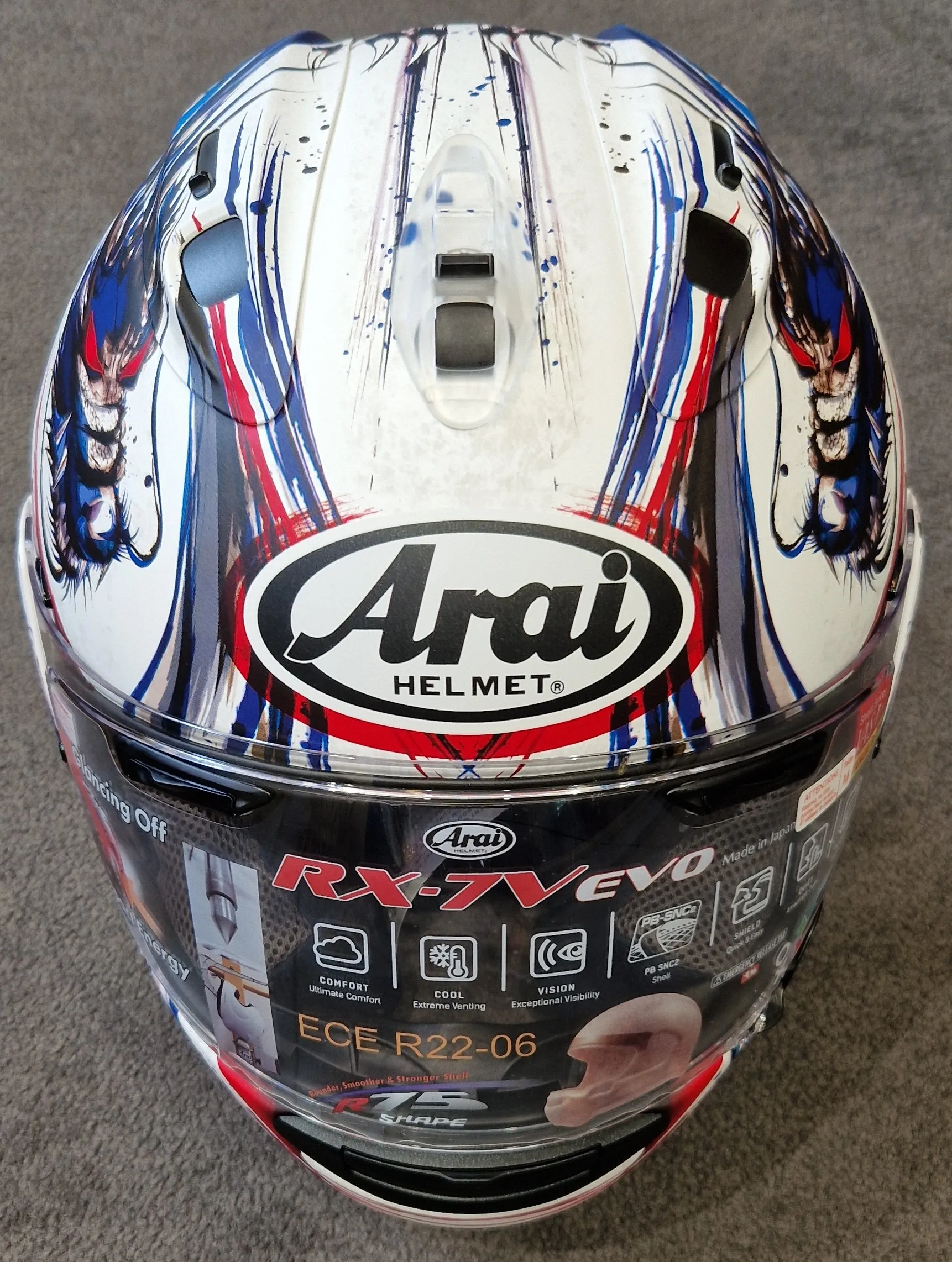 Casque ARAI RX-7V EVO KIYO TRICO – Réplica – Image 5