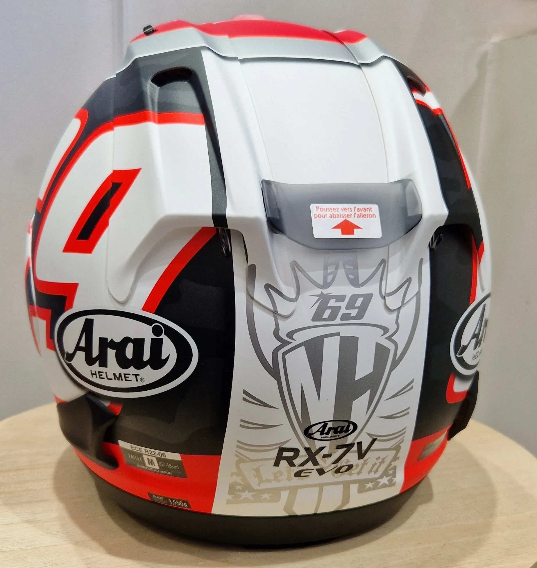 Casque Arai RX-7V EVO – Nicky Reset Replica – Image 3