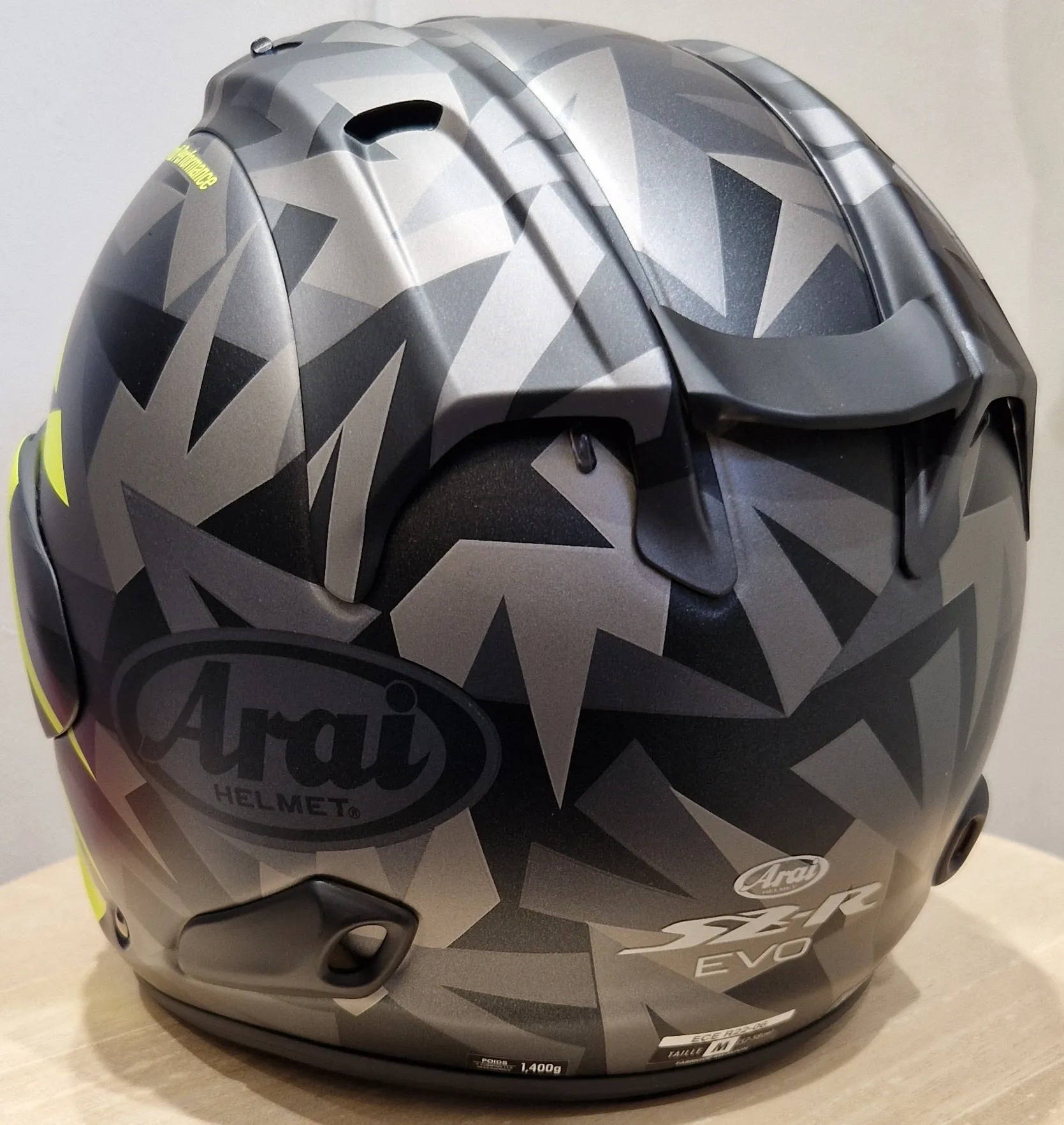 Casque Arai SZ-R VAS EVO – Mimesis Jaune – Image 3