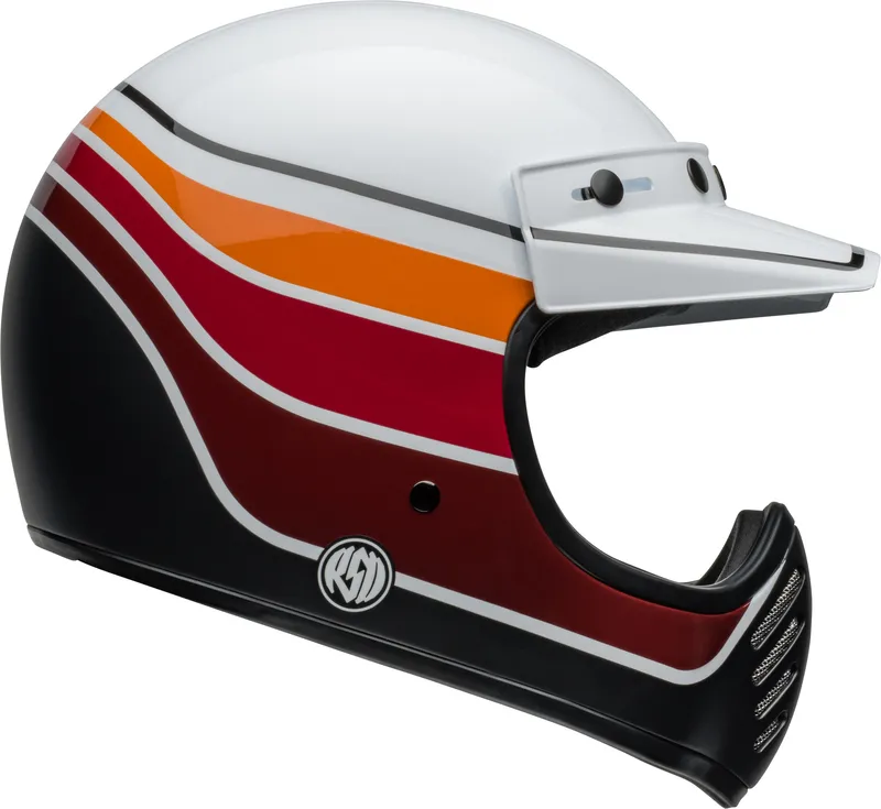 CASQUE BELL MOTO 3 RDS Saddleback Satin/Gloss/White/Black