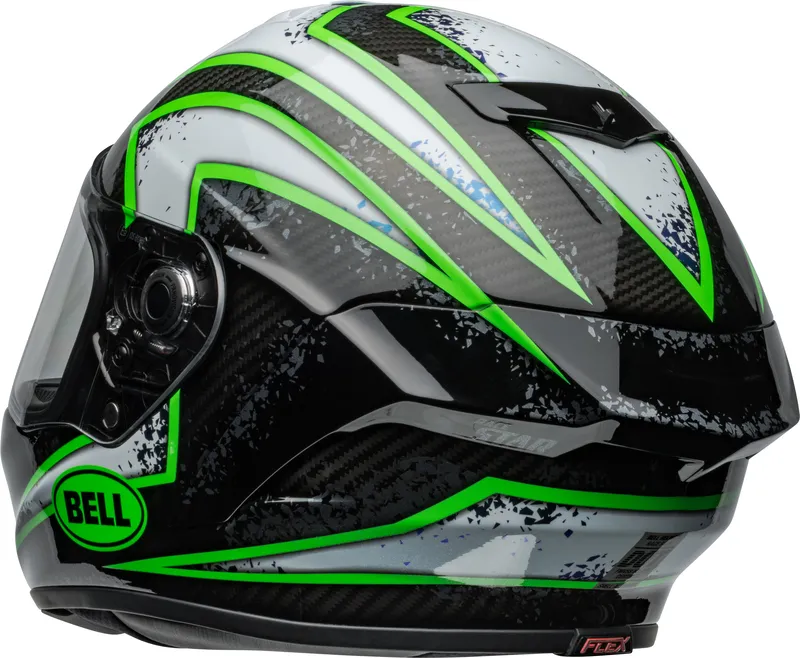 Casque BELL Race Star DLX Flex – XENON Gloss Black/ KRYPTONITE – Image 4
