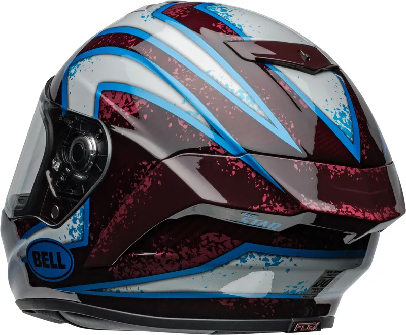 Casque BELL Race Star DLX Flex – XENON Gloss Red/ SILVER – Image 2