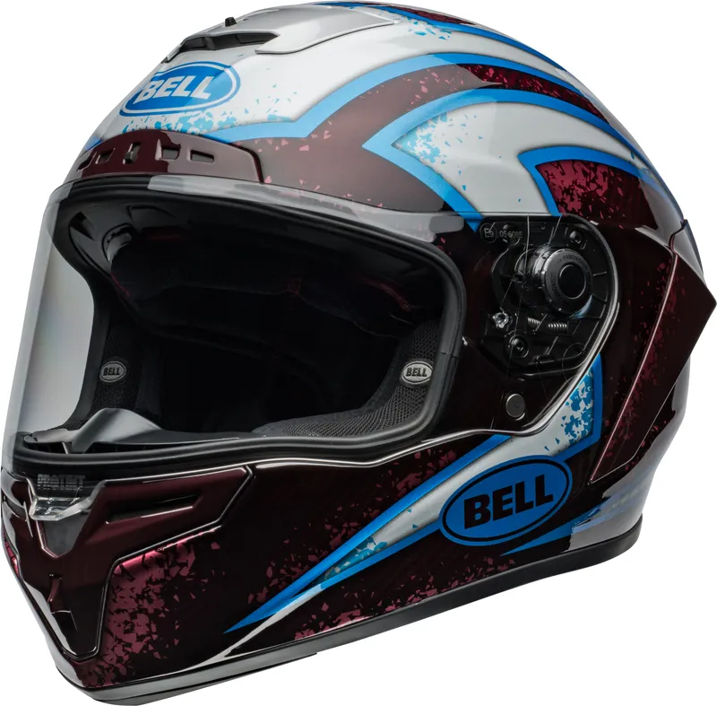Casque BELL Race Star DLX Flex – XENON Gloss Red/ SILVER – Image 4