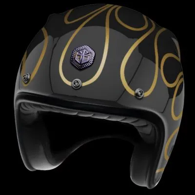 CASQUE GUANG Open Face carbon Bobberbeard – Image 2