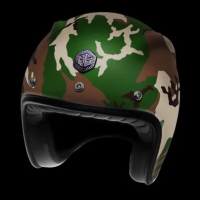 CASQUE GUANG Open Face carbon Camo Classic Matte – Image 2