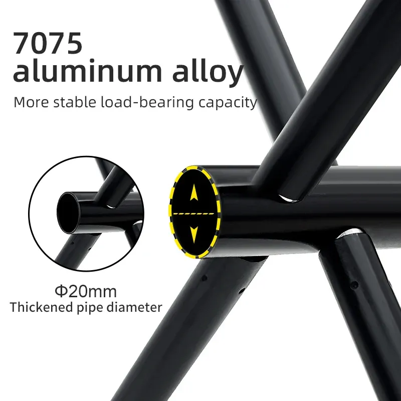 Tabouret pliant de camping PACOONE ultra-léger – Image 3