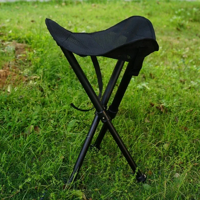 Tabouret pliant de camping en maille épaisse – Image 3