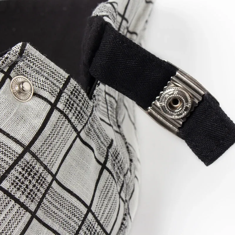 Béret Homme Réglable en Coton avec Motif Carreaux - Pixel – Image 6