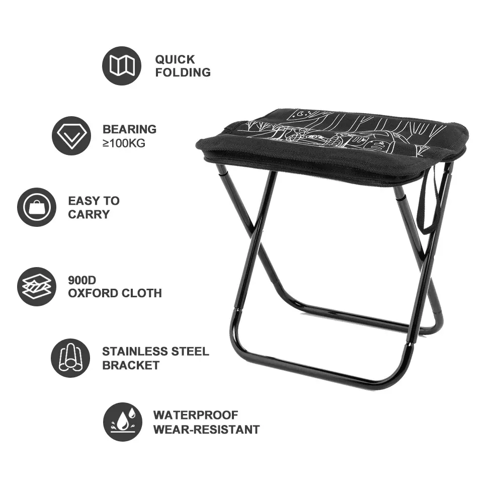 Tabouret pliant de camping WIDESEA ultra-portable – Image 7