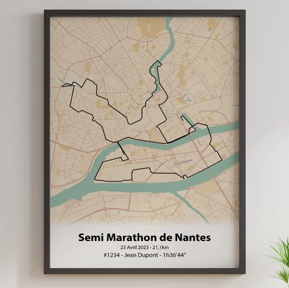 Affiche Semi Marathon de Nantes