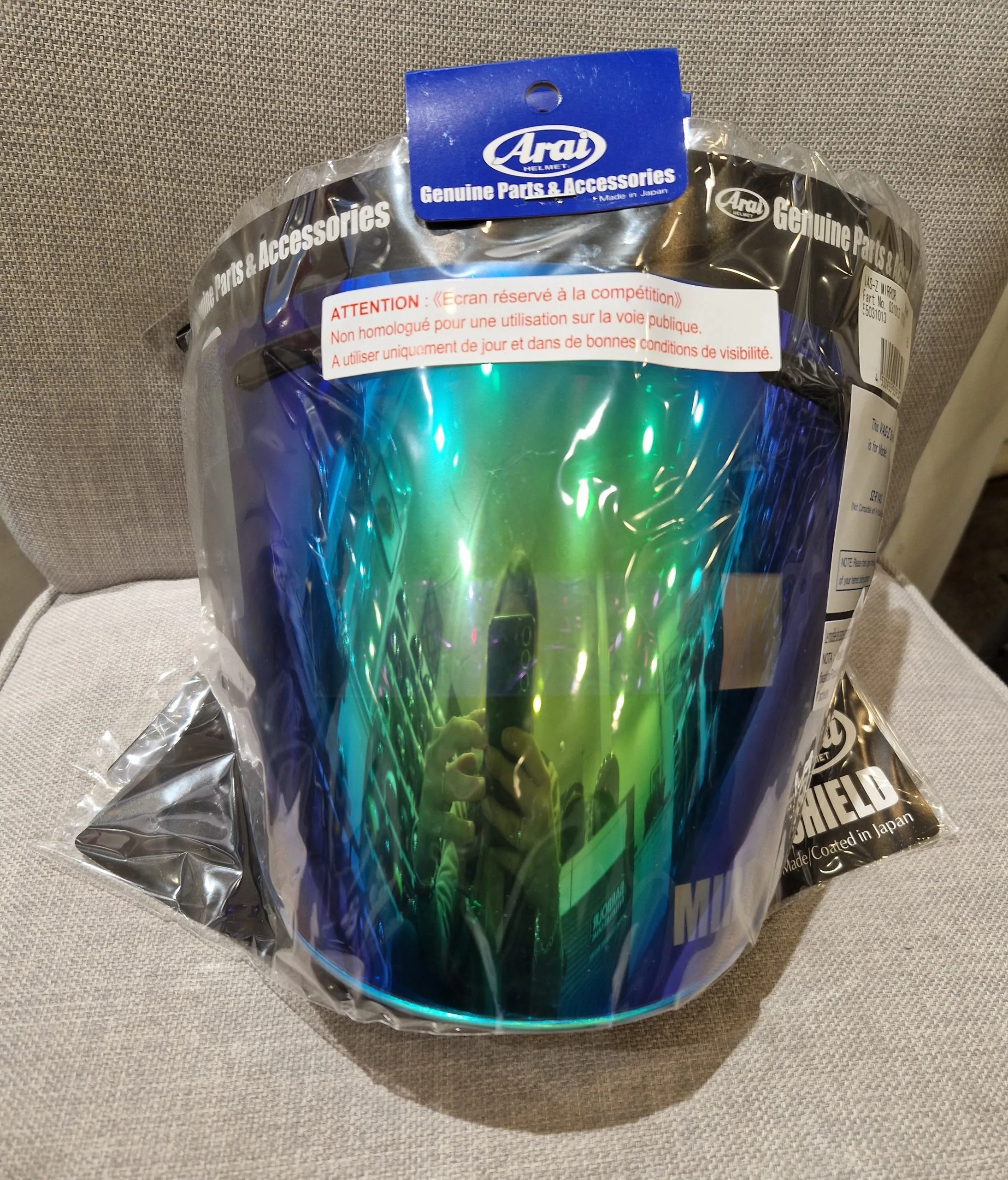 Ecran Arai SZ-R VAS – VAS EVO Iridium GREEN