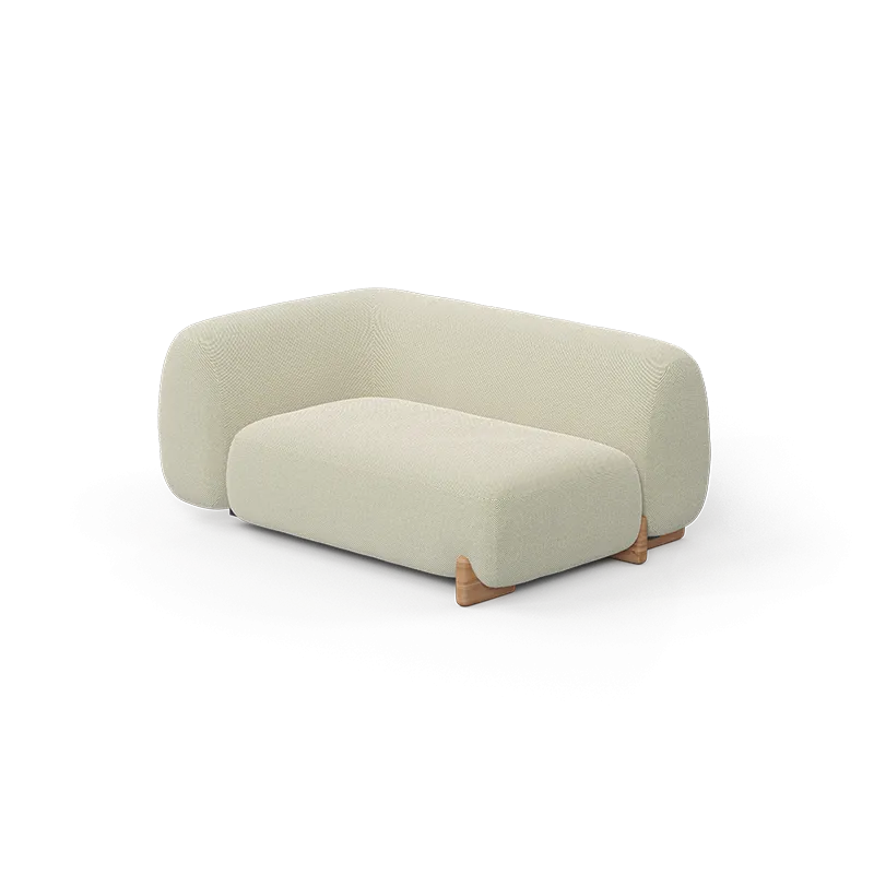 Chaise longue extérieure en tissu personnalisable Vondom MILOS Chaiselongue Module Gauche par Jean Marie Massaud