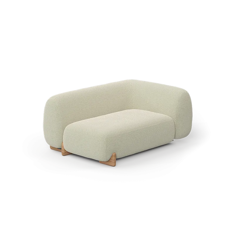 Chaise longue extérieure en tissu personnalisable Vondom MILOS Chaiselongue Module Droit par Jean Marie Massaud