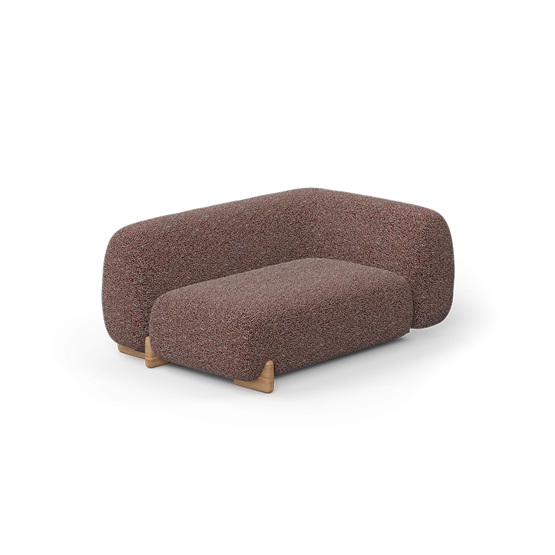 Chaise longue extérieure en tissu personnalisable Vondom MILOS Chaiselongue Module Droit par Jean Marie Massaud – Image 3