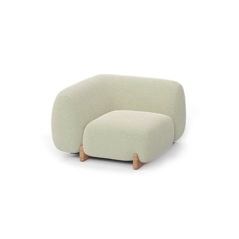 Canapé extérieur en tissu personnalisable Vondom MILOS sectional sofa droite par Jean Marie Massaud