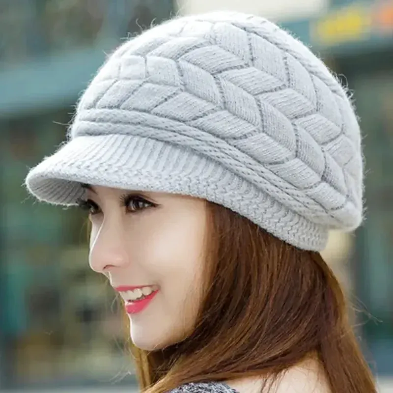 Béret Femme Épais Polaire Hiver