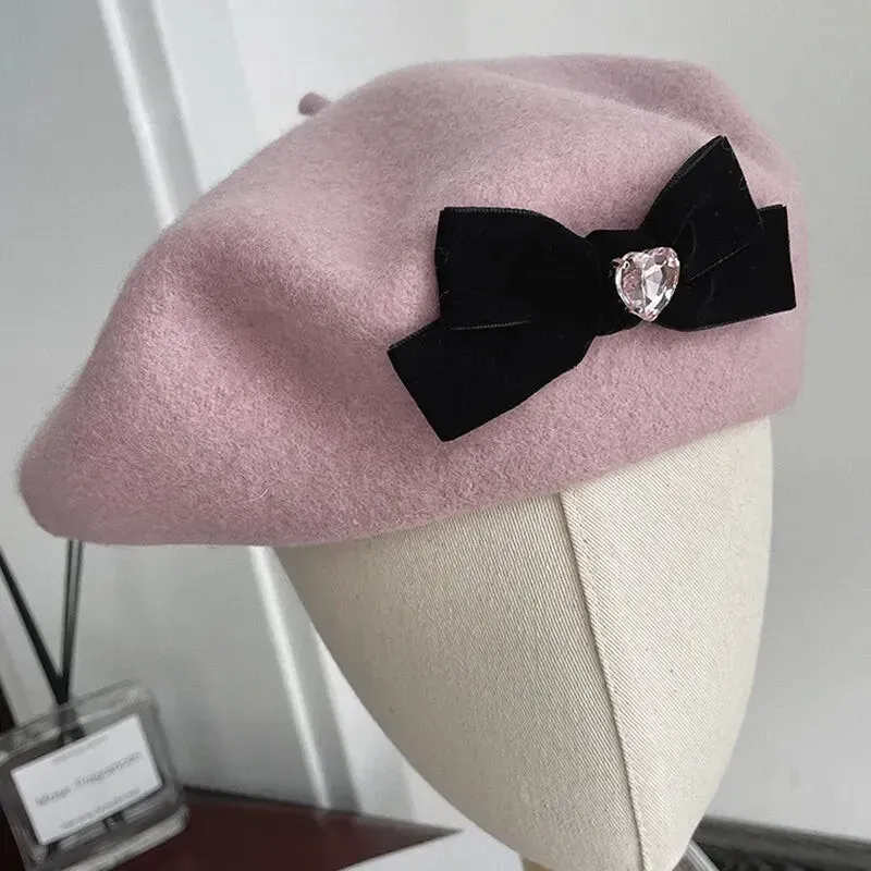 Béret Rose Femme en Coton – Image 2