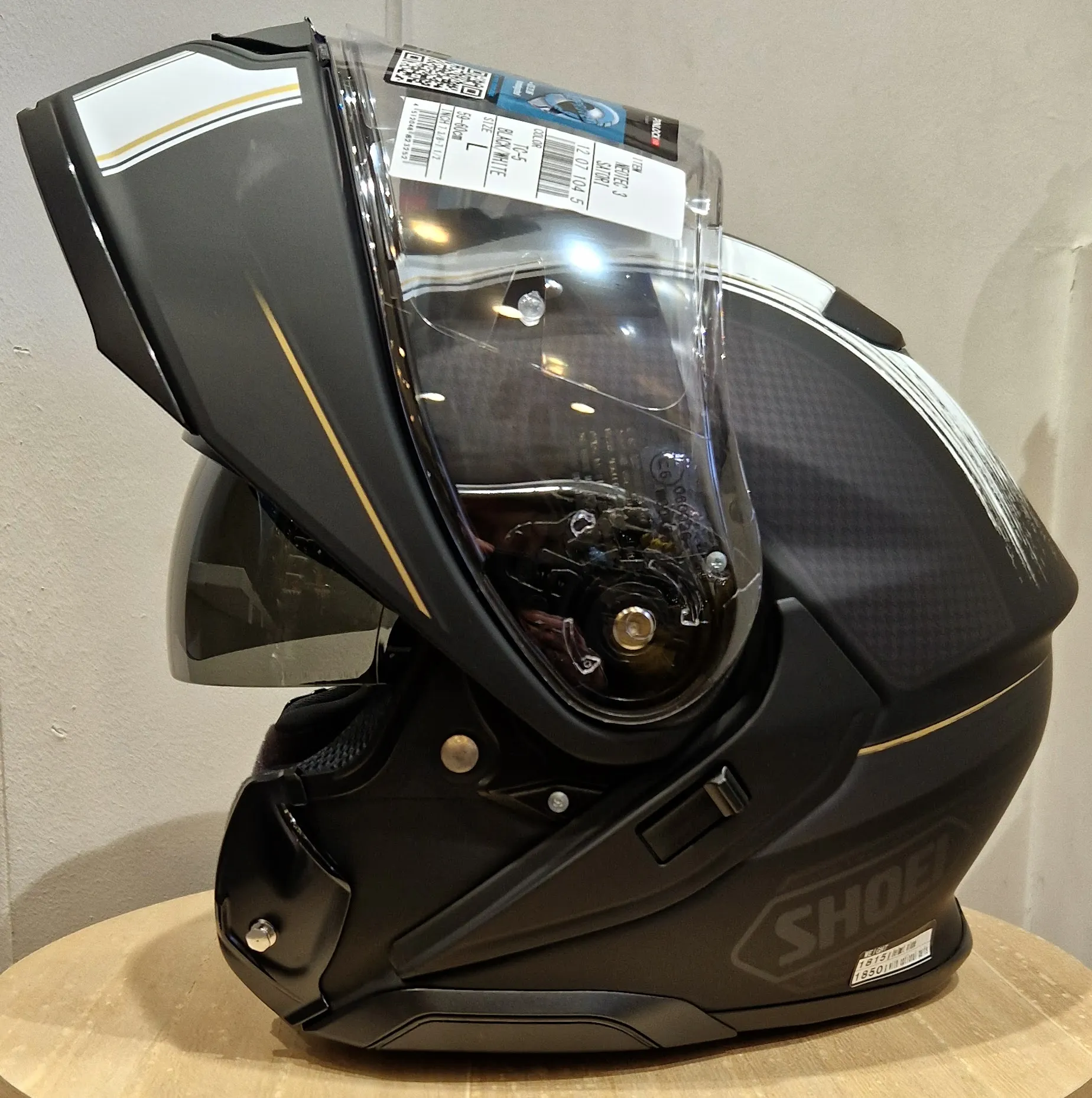 Casque SHOEI Neotec 3 Satori TC-5 (Noir mat) – Image 3