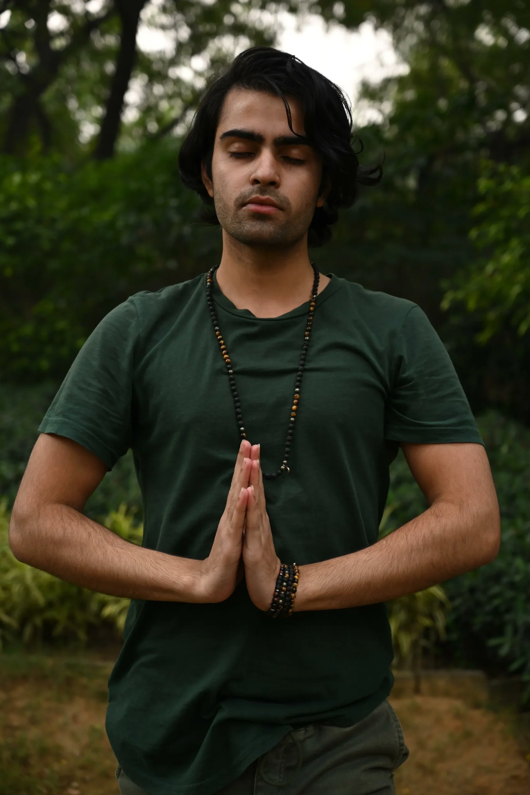 Bracelet « Courage » Oeil de Taureau et Pierre de Lave - 6 mm – Image 3