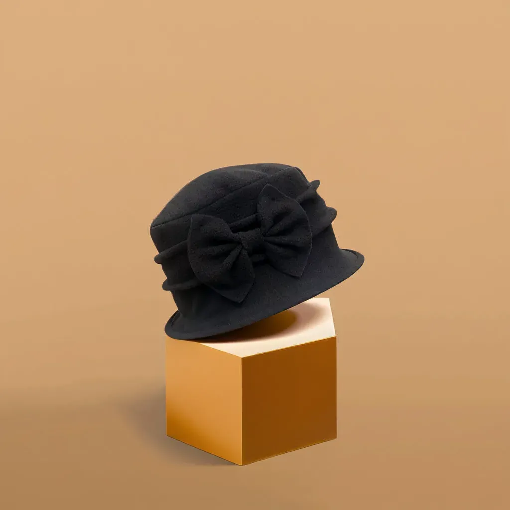 Chapeau Melon Cloche Femme Hiver – Image 3